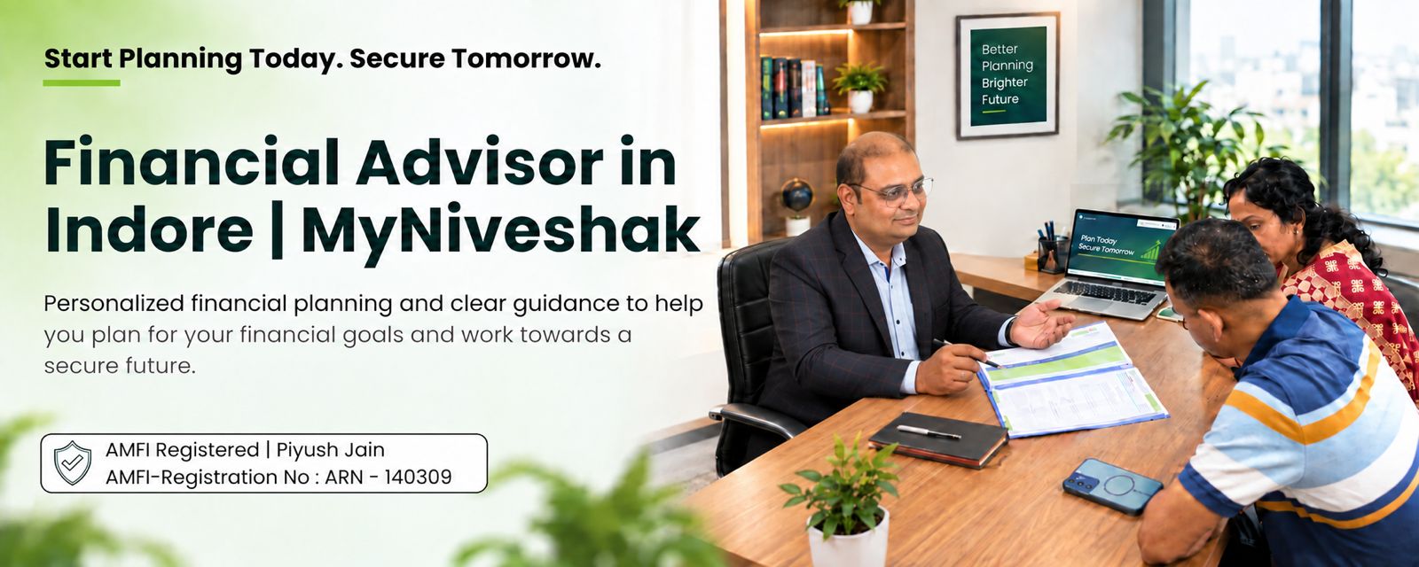 My Niveshak financial advisory and investment planning promotional banner